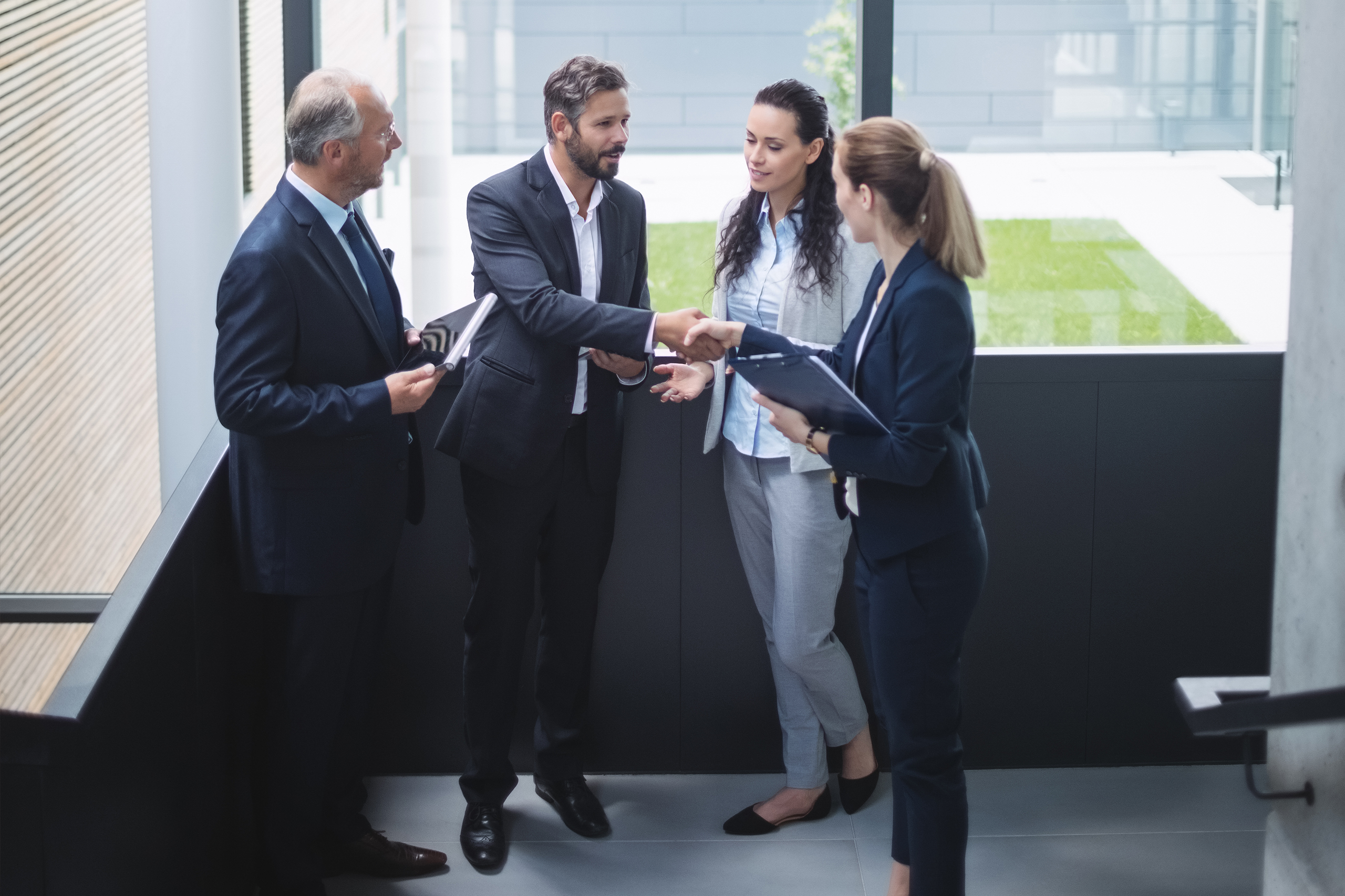 Limited Liability Company (llc) Business Concept, Person Hand Us