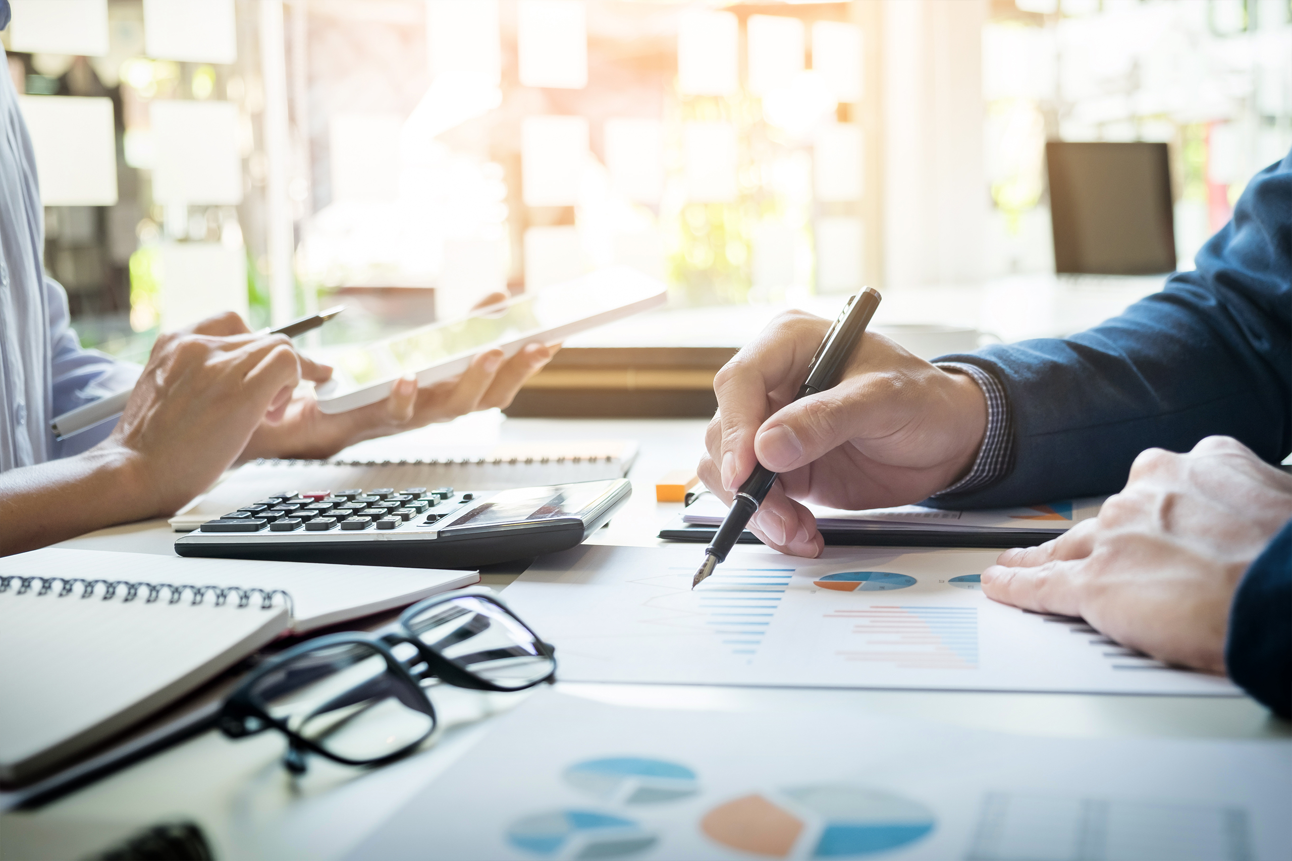 Limited Liability Company (llc) Business Concept, Person Hand Us